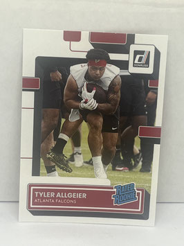 Tyler Allgeier (Falcons) 2022 Panini Donruss Rated Rookie #344