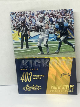 Philip Rivers (Chargers) 2017 Absolute Kick Off #18