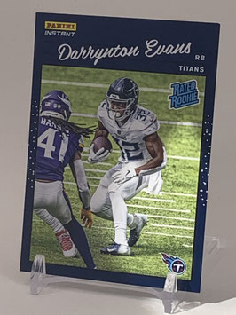 Darrynton Evans (Titans) 2020 Panini Instant Rated Rookie #RR33