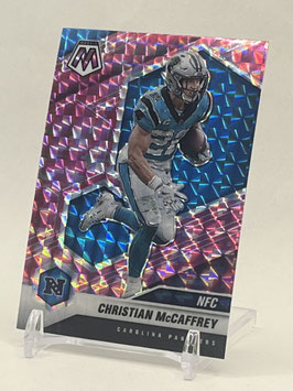 Christian McCaffrey (Panthers) 2021 Mosaic NFC Pink Camo Prizm #210