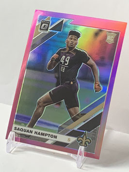 Saquan Hampton (Saints) 2019 Donruss Optic Pink Prizm #138