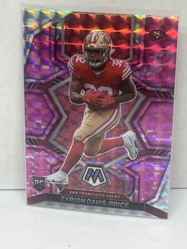 Tyrion Davis-Price (49ers) 2022 Mosaic Pink Camo Prizm #340