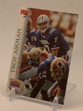 Troy Aikman (Cowboys) 1992 Pro Set Pro Bowl #401