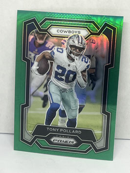 Tony Pollard (Cowboys) 2023 Prizm Green Prizm #81