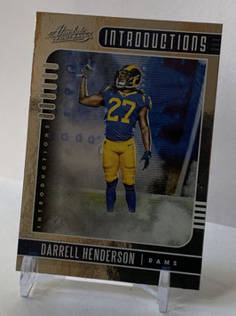 Darrell Henderson (Rams) 2019 Absolute Introductions #4