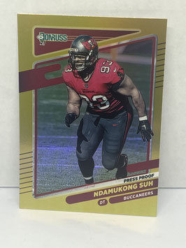 Ndamukong Suh (Buccaneers) 2021 Panini Donruss Press Proof Premium #107