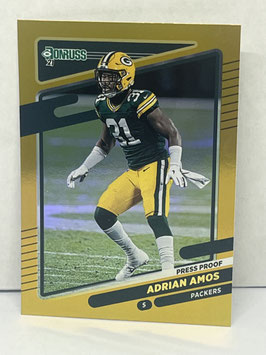 Adrian Amos (Packers) 2021 Panini Donruss Press Proof Premium #162