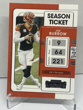 Joe Burrow (Bengals) 2021 Contenders #19