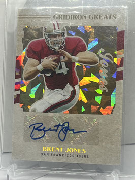 Brent Jones (49ers) 2022 Donruss Gridiron Greats Autograph #GG66