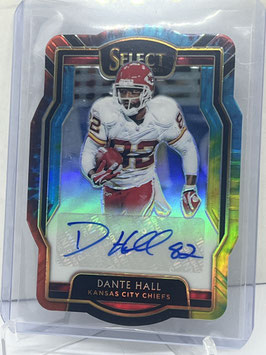 Dante Hall (Chiefs) 2018 Select Tye Dye Prizm Die Cut Autograph #SP-DH