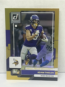 Adam Thielen (Vikings) 2022 Donruss Premium Press Proof Gold #104