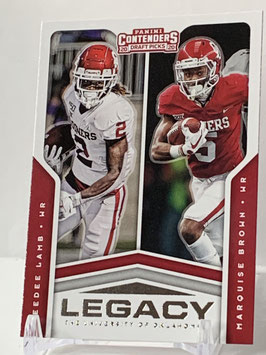 CeeDee Lamb/ Marquise Brown (Oklahoma/ Cowboys/ Ravens) 2020 Contenders Legacy #13