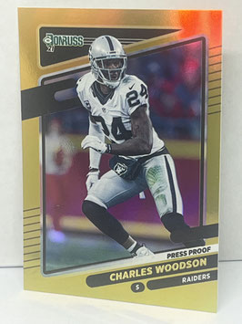 Charles Woodson (Raiders) 2021 Panini Donruss Press Proof Premium #91