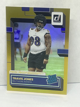 Travis Jones (Ravens) 2022 Panini Donruss Press Proof Premium #384