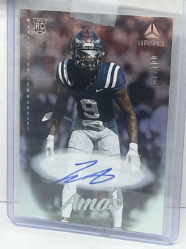 Trey Amos (Ole Miss/ Commanders) 2025 Luminance Autograph #163