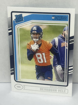 DeVaughn Vele (Broncos) 2024 Donruss Rated Rookie #395