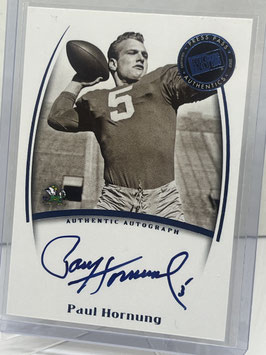 Paul Hornung (Notre Dame/ Packers) 2007 Press Pass Legends Saturday Signatures Autograph #NNo