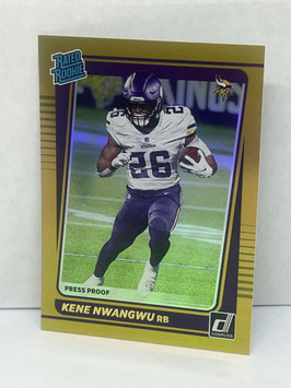 Kene Nwangwu (Vikings) 2021 Donruss Premium Rated Rookie #285