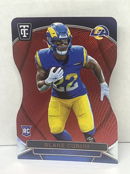 Blake Corum (Rams) 2024 Totally Certified Mirror Red Die Cut #104