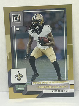 Marquez Callaway (Saints) 2022 Donruss Press Proof Premium #243