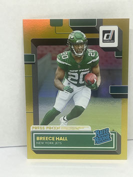 Breece Hall (Jets) 2022 Panini Donruss Press Proof Premium #314
