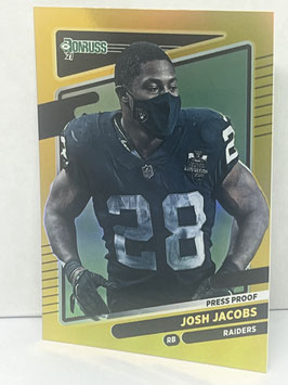 Josh Jacobs (Raiders) 2021 Panini Donruss Press Proof Premium #85.2
