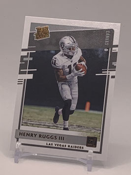 Henry Ruggs III (Raiders) 2020 Donruss Rated Rookie Canvas Bronze #308