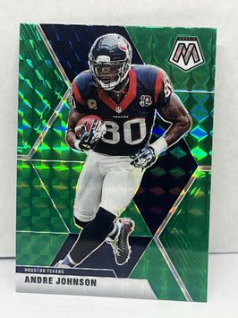 Andre Johnson (Texans) 2020 Mosaic Green Camo Prizm #86