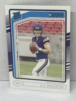 JJ McCarthy (Vikings) 2024 Donruss Rated Rookie #303