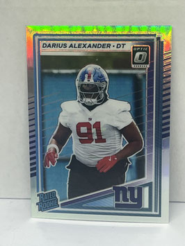 Darius Alexander (Giants) 2025 Donruss Donruss Optic Rated Rookie Holo Silver Preview #379