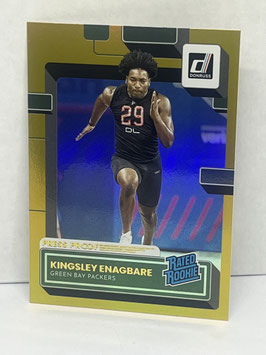Kingsley Enagbare (Packers) 2022 Panini Donruss Press Proof Premium #396