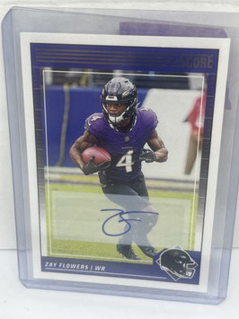 Zay Flowers (Ravens) 2024 Score Autograph #23