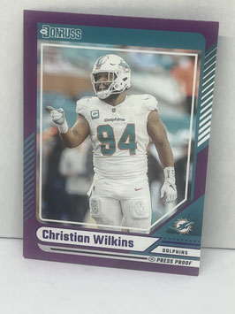 Christian Wilkins (Dolphins) 2024 Donruss Purple #284