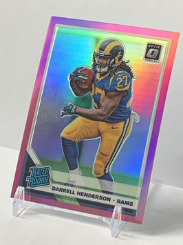 Darrell Henderson (Rams) 2019 Donruss Optic Rated Rookie Pink Prizm #160