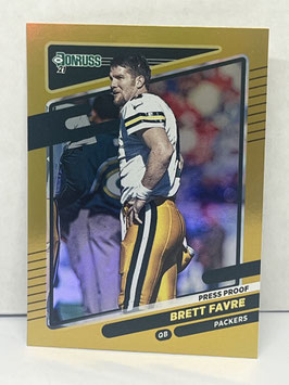 Brett Favre (Packers) 2021 Panini Donruss Press Proof Premium #158.2