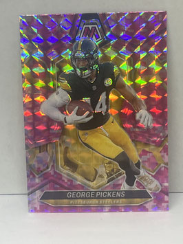 George Pickens (Steelers) 2024 Mosaic Pink Camo Prizm #186