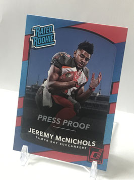 Jeremy McNichols (Buccaneers) 2017 Panini Donruss Press Proof Red #350