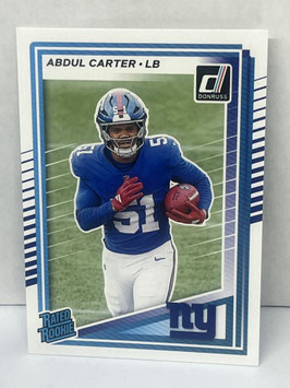 Abdul Carter (Giants) 2025 Donruss Rated Rookie #315