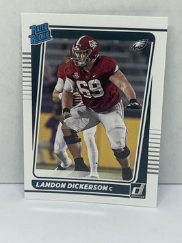 Landon Dickerson (Alabama/ Eagles) 2021 Panini Donruss Rated Rookie#305