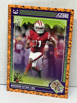 Brandon Aiyuk (49ers) 2024 Score-A-Treat Orange Pumpkin #245