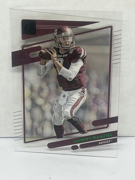 Johnny Manziel (Texas A&M/ Browns) 2023 Chronicles Draft Donruss Clearly Green #13