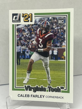 Caleb Farley (Virginia Tech/ Titans) 2021 Chronicles Draft Donruss #3