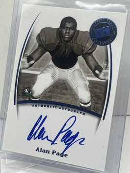 Alan Page (Notre Dame/ Vikings) 2007 Press Pass Legends Saturday Signatures Autograph #NNo