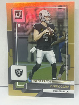 Derek Carr (Raiders) 2022 Panini Donruss Press Proof Premium #284