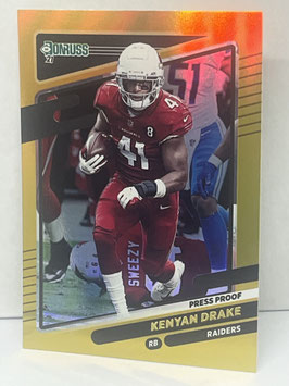 Kenyan Drake (Raiders) 2021 Panini Donruss Press Proof Premium #249