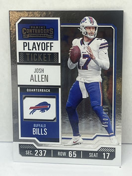 Josh Allen (Bills) 2023 Contenders Playoff Ticket #11