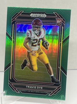 Travis Dye (USC/ Jets) 2023 Prizm Draft Picks Green Prizm #129