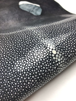 8" Stingray Leather oil tanned black