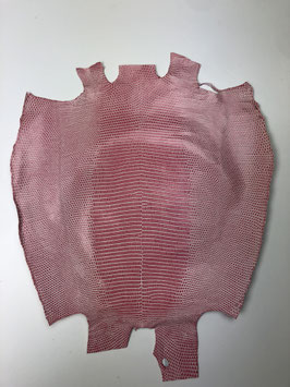 Lizard Leather pink brush off white