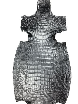 Alligator Leather black prefondo rullato belly